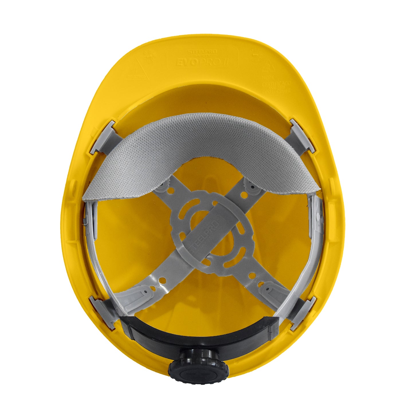 Casco AMARILLO Evo Pro II Tafilete Plástico con Rachet