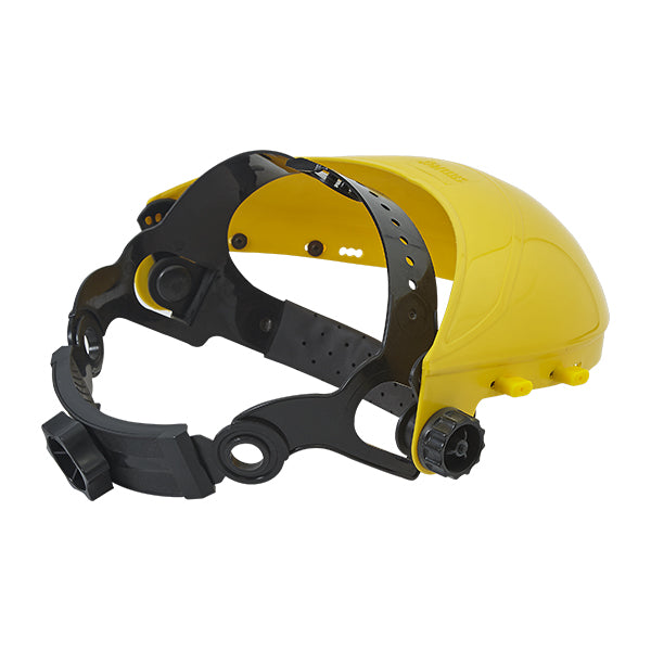 Casquete portavisor amarillo con Rachet