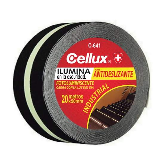 Cinta Antideslizante fotoluminiscente 50 mm x 5 mts