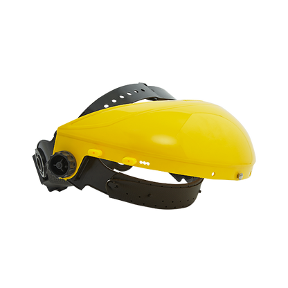 Casquete portavisor amarillo con Rachet