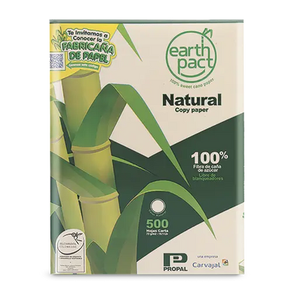 Resma de Papel Earth Pact Carta 500H-72G